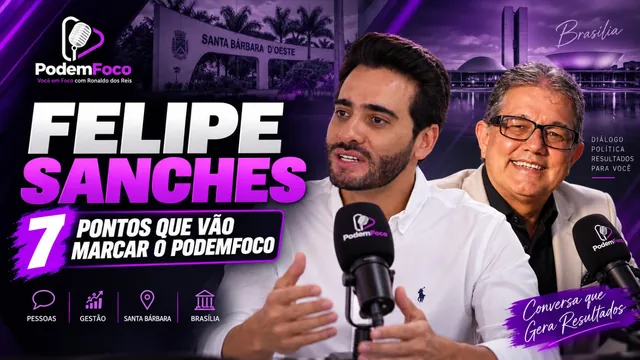Episódio com Felipe Sanches: 7 pontos que vão marcar o PODEMFOCO